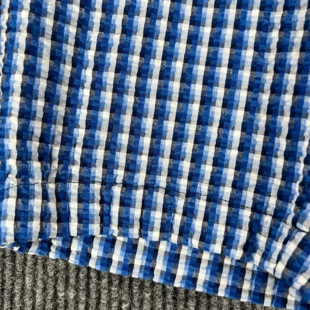 Tommy Hilfiger Shorts Youth Boys Size 16 Blue Check Seersucker Chino 100% Cotton